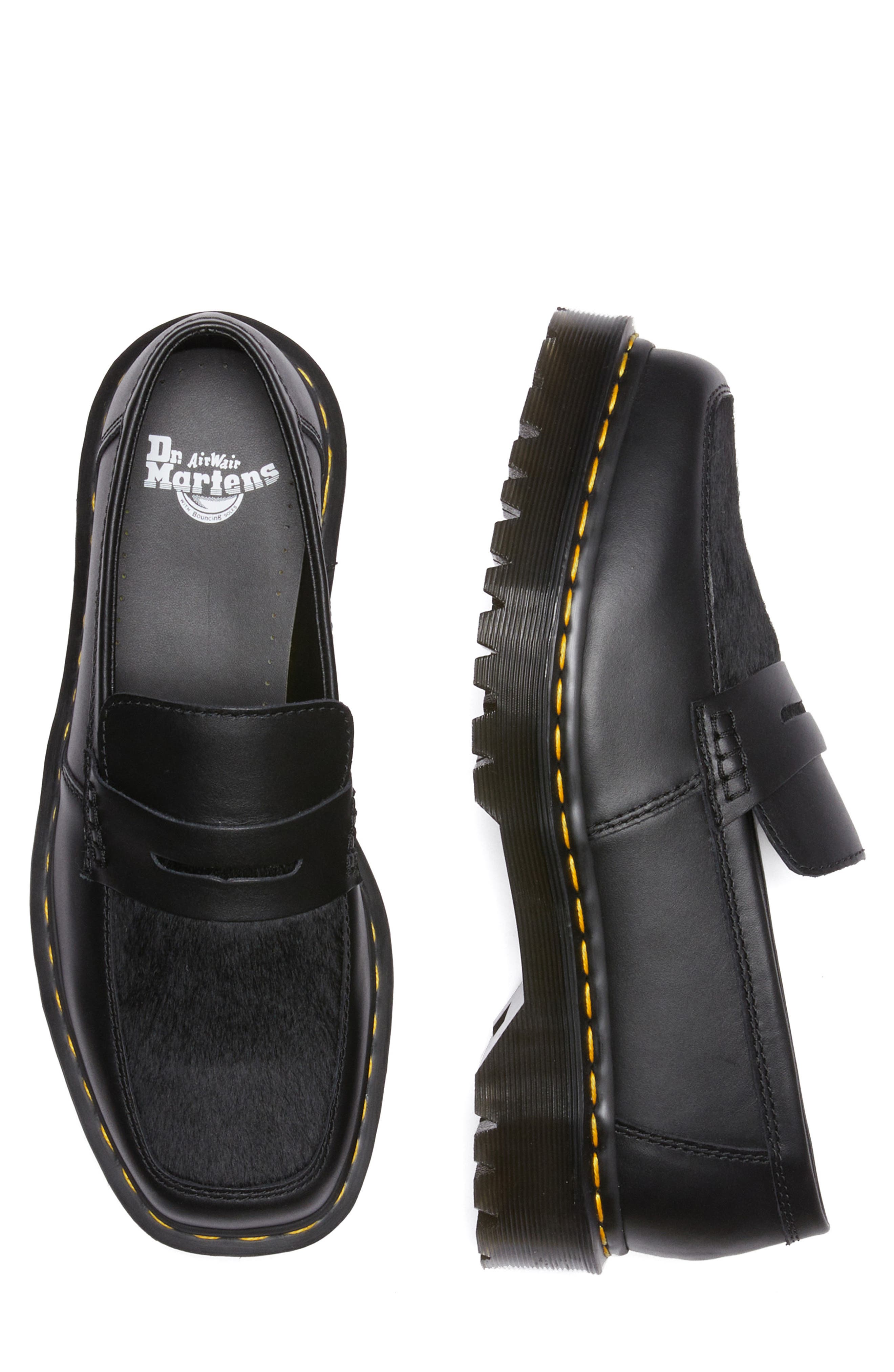 Dr. Martens Penton Genuine Calf Hair Penny Loafer, Alternate, color, 