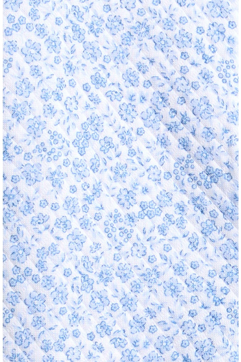 Ruffle Quilted Cotton Footie, Alternate, color, LIGHT BLUE
