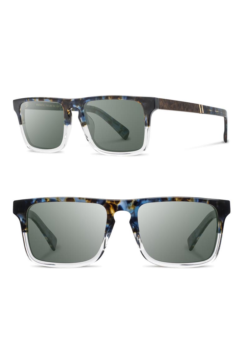 'Govy 2' 52mm Polarized Sunglasses, Main, color, BLUE NEBULA/ ELM/ G15P