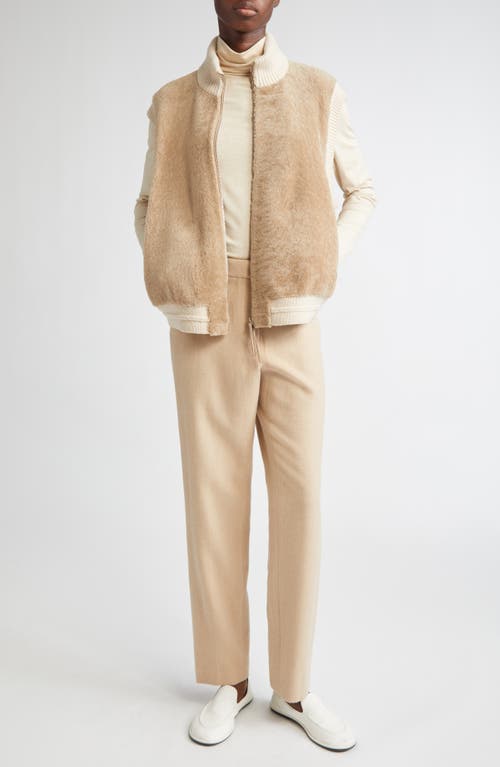 Lafayette 148 New York Clinton Camel Hair Ankle Pants In Neutral