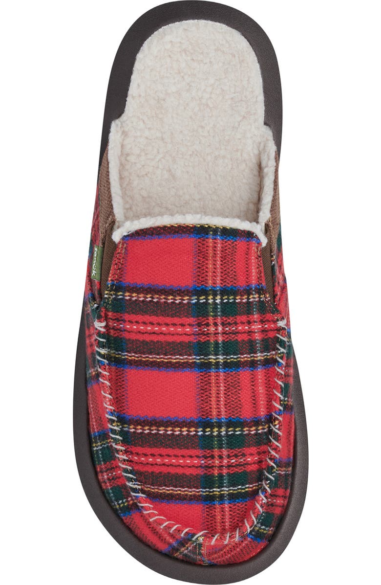 Sanuk Cozy Vibe Plaid Slip-On, Alternate, color,