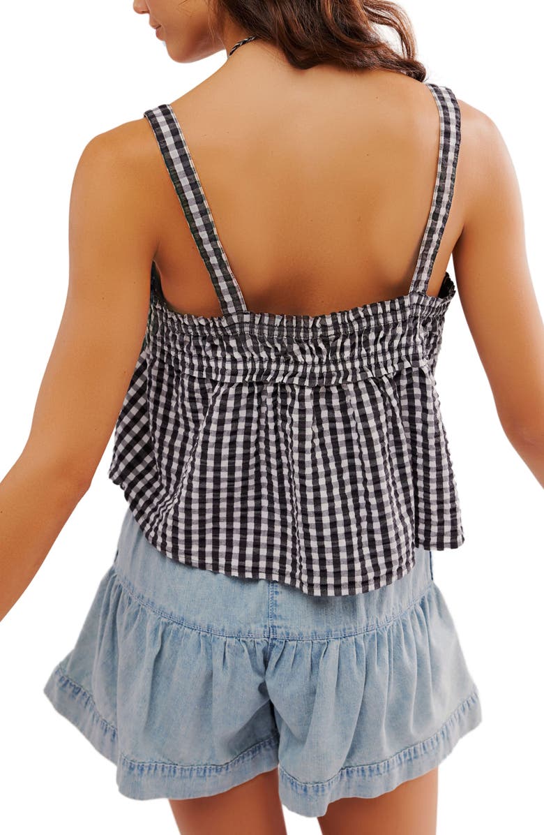 Free People Picnic Party Cotton Gingham Camisole, Alternate, color, 