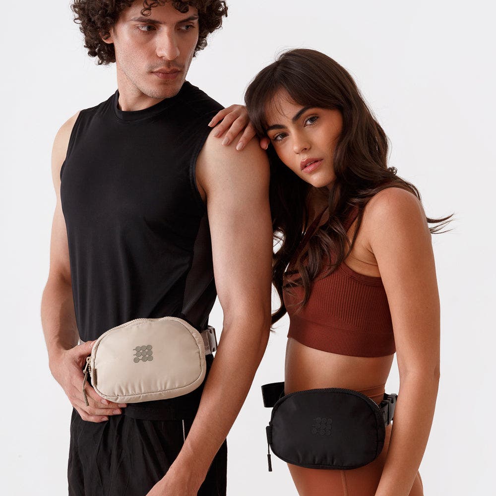 Cubitt Belt Bag Lightweight Water Resistant Crossbody Waist Bag for Travel & Daily Use, Alternate, color, Obsidian Black