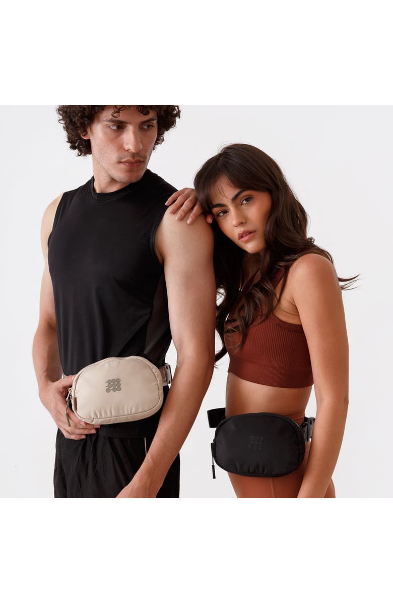 Cubitt Belt Bag Lightweight Water Resistant Crossbody Waist Bag for Travel & Daily Use, Alternate, color, Obsidian Black