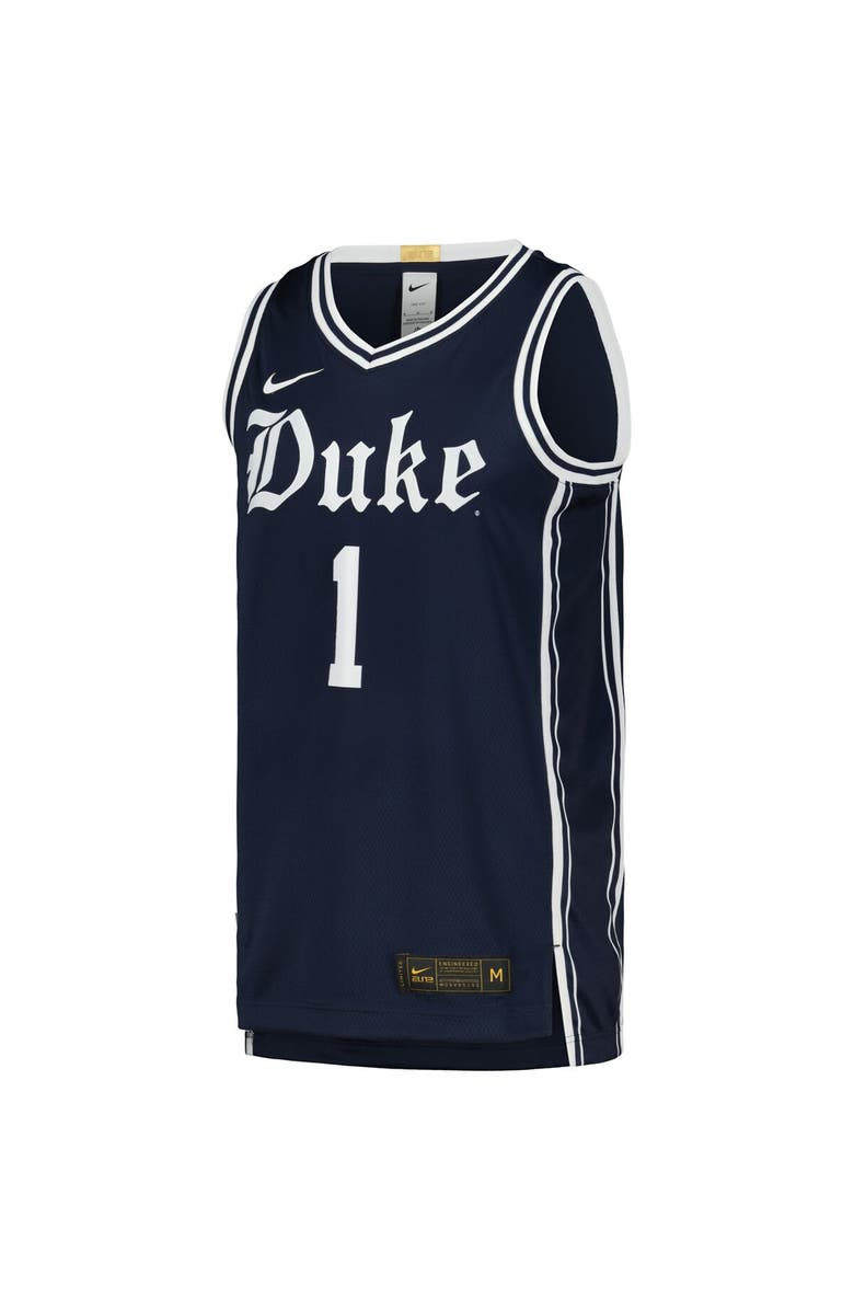 Nike Men's Nike #1 Navy Duke Blue Devils Limited Authentic Jersey, Alternate, color, 