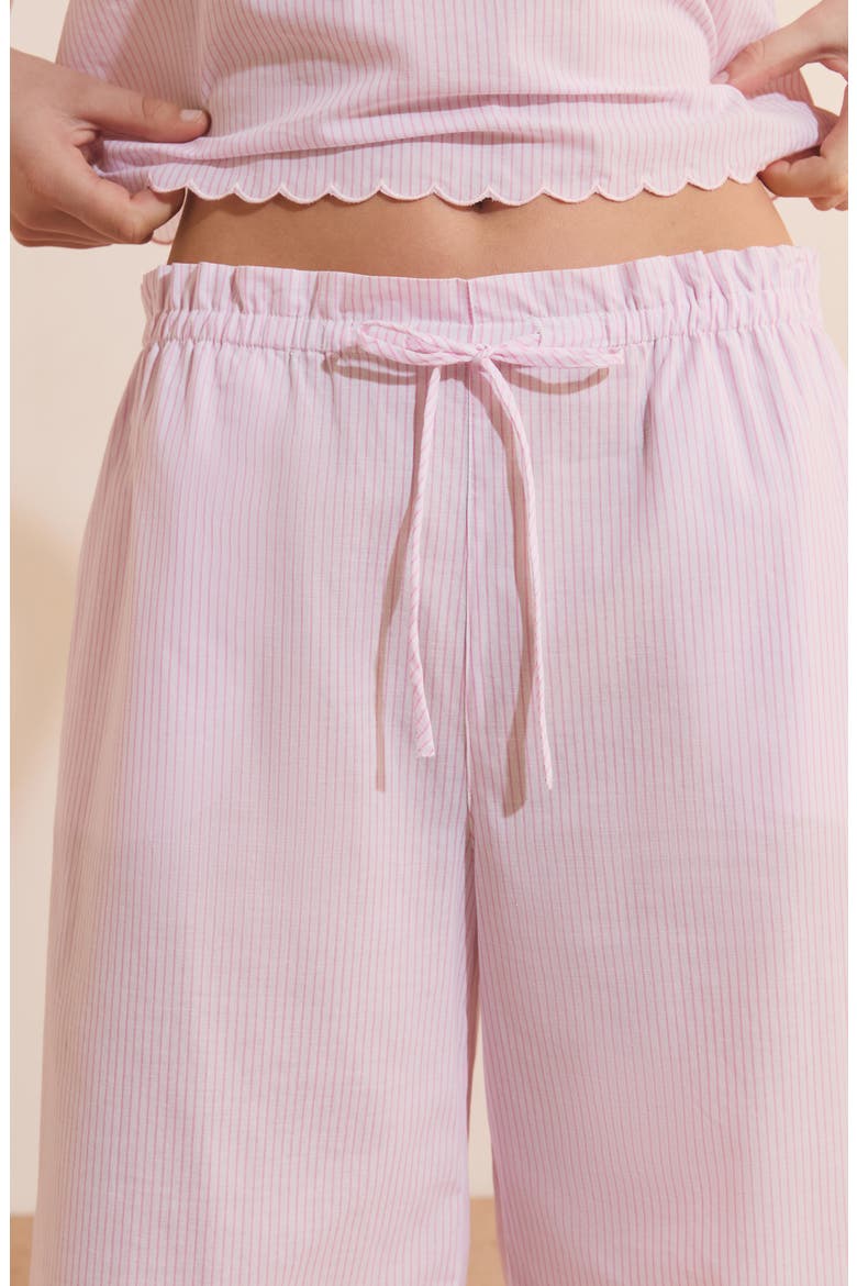Time Striped Cotton Pajama Pants, Alternate, color, PINK