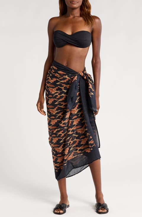 Camu Print Cover-Up Sarong