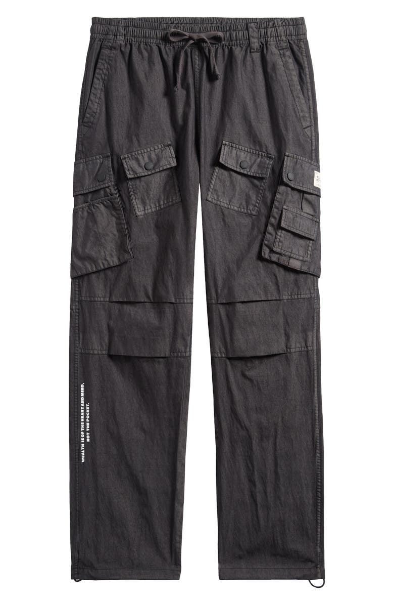 Billionaire Boys Club BB Flagship Stargate Drawstring Cargo Pants, Alternate, color, Black