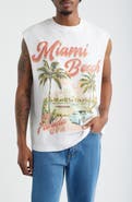 ID Supply Co Miami Beach Graphic Cotton Muscle Tank