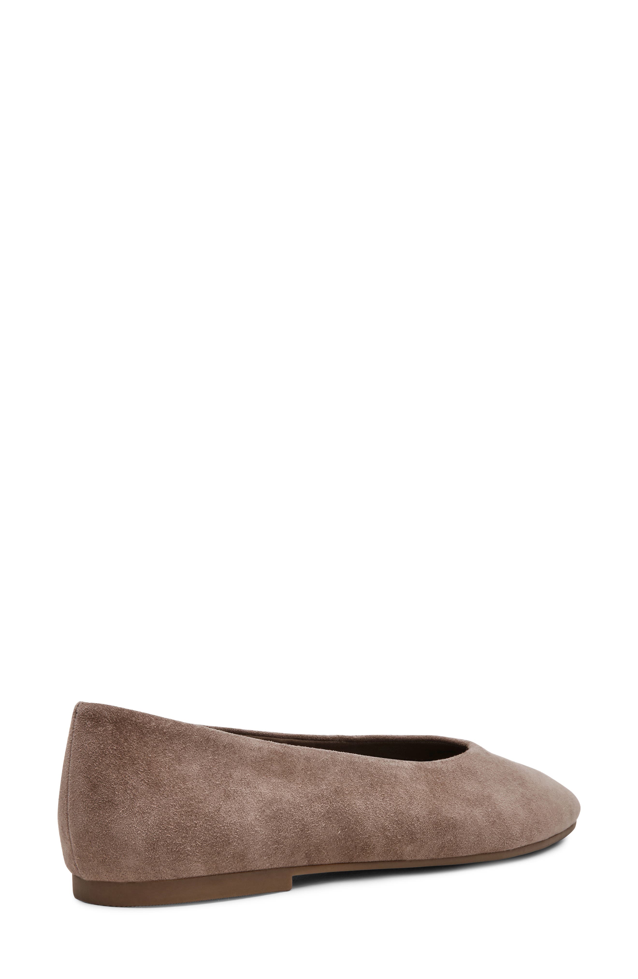 Dakota Skimmer Flat, Alternate, color, TAUPE SUEDE