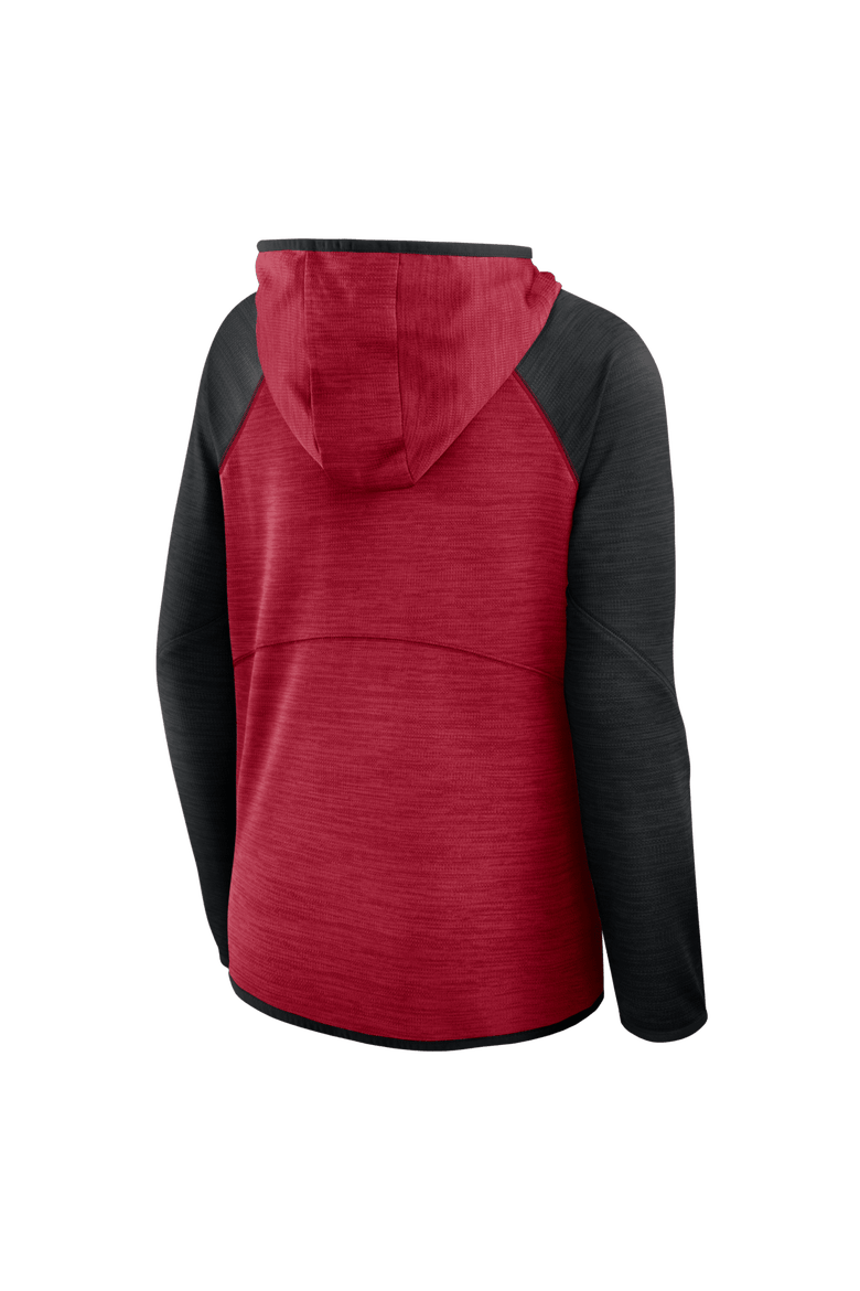 Women's Fanatics Scarlet/Black San Francisco 49ers Redzone End Around Pass Raglan Full-Zip Hoodie, Alternate, color, Scarlet