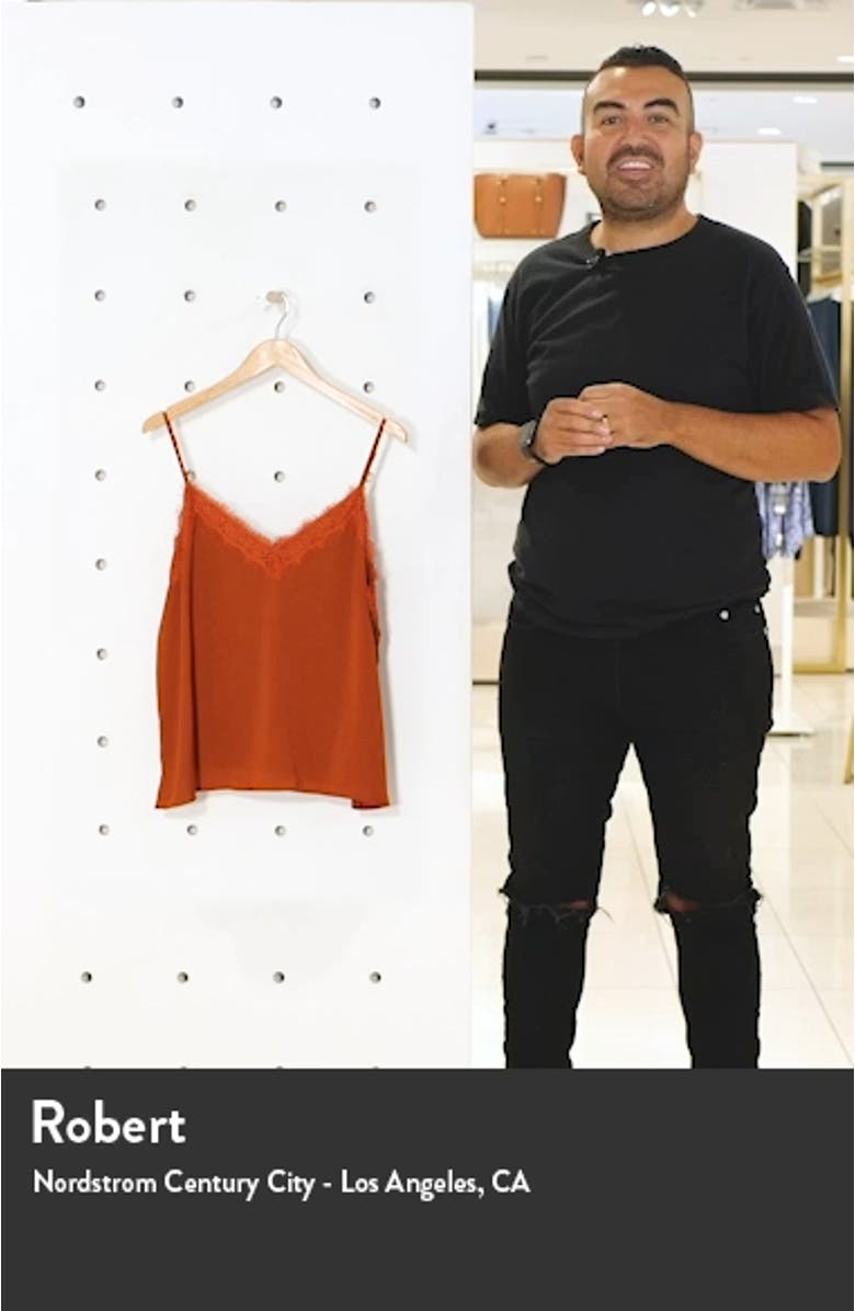 Leopard Print Lace Trim Camisole, sales video thumbnail