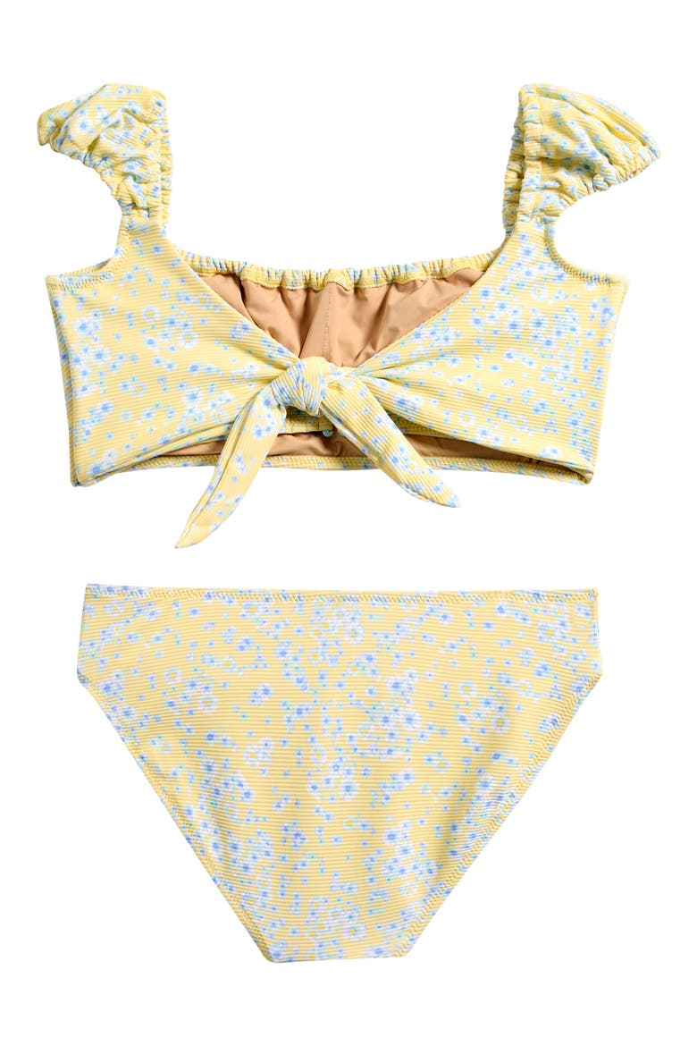 Kids' Butter Blooms Two-Piece Swimsuit, Alternate, color, YELLOW