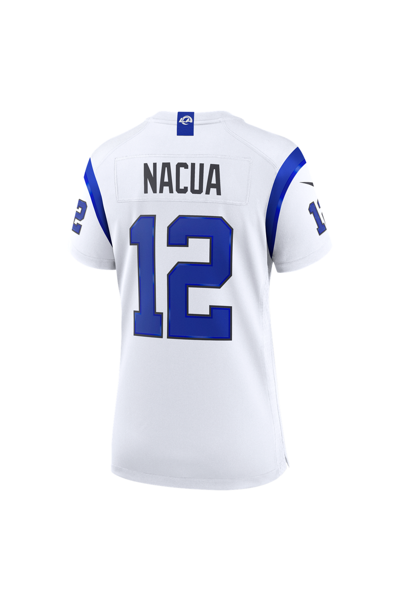 Women's Nike Puka Nacua Los Angeles Rams Fearsome White Game Jersey, Alternate, color, White