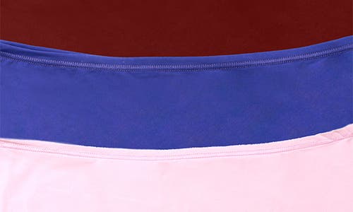 Hanky Panky Yourfit™ Assorted 3-pack High Waist Thongs In Bliss/blue/mulled Wine
