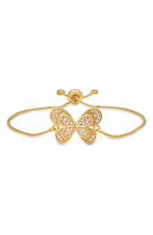 Pavé CZ Butterfly Slide Bracelet