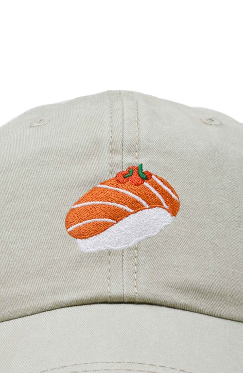 DALIX DALIX SALMON SUSHI EMBROIDERED DAD CAP 