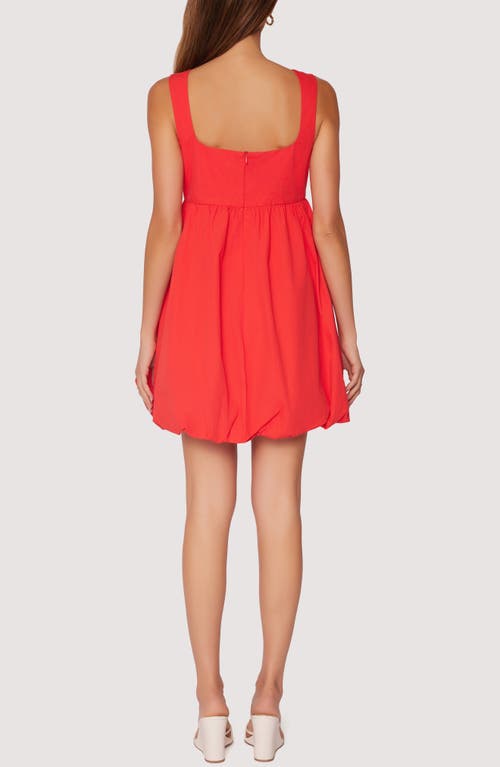 Lost + Wander Regal Rose Sleeveless Bubble Minidress In Red