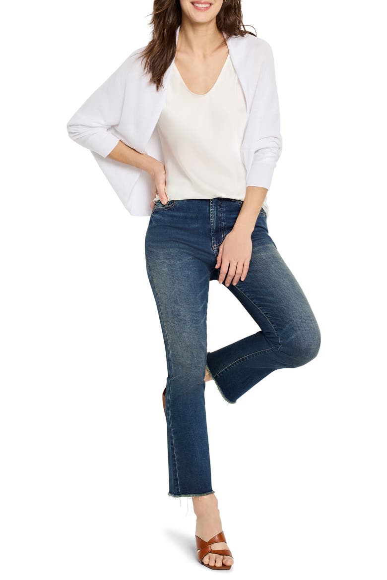 Cotton Blend Shrug Cardigan, Alternate, color, PAPER WHITE