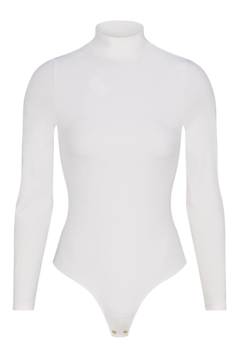 Naomi Long Sleeve Bodysuit, Alternate, color, WHITE