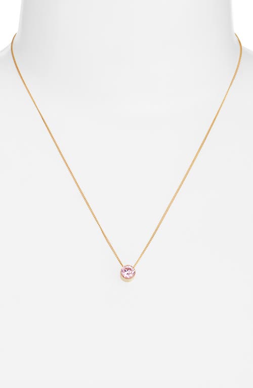Set & Stones Birthstone Pendant Necklace In Gold