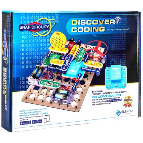 Elenco Snap Circuits Discover Coding Toy for Kids Ages 8 and Up