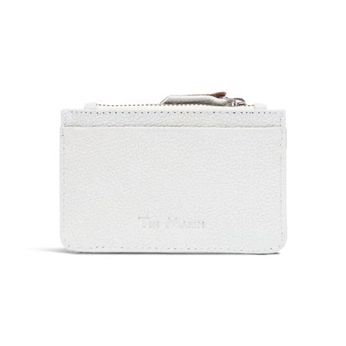 Tin Marin Georgie Leather Card Case In White
