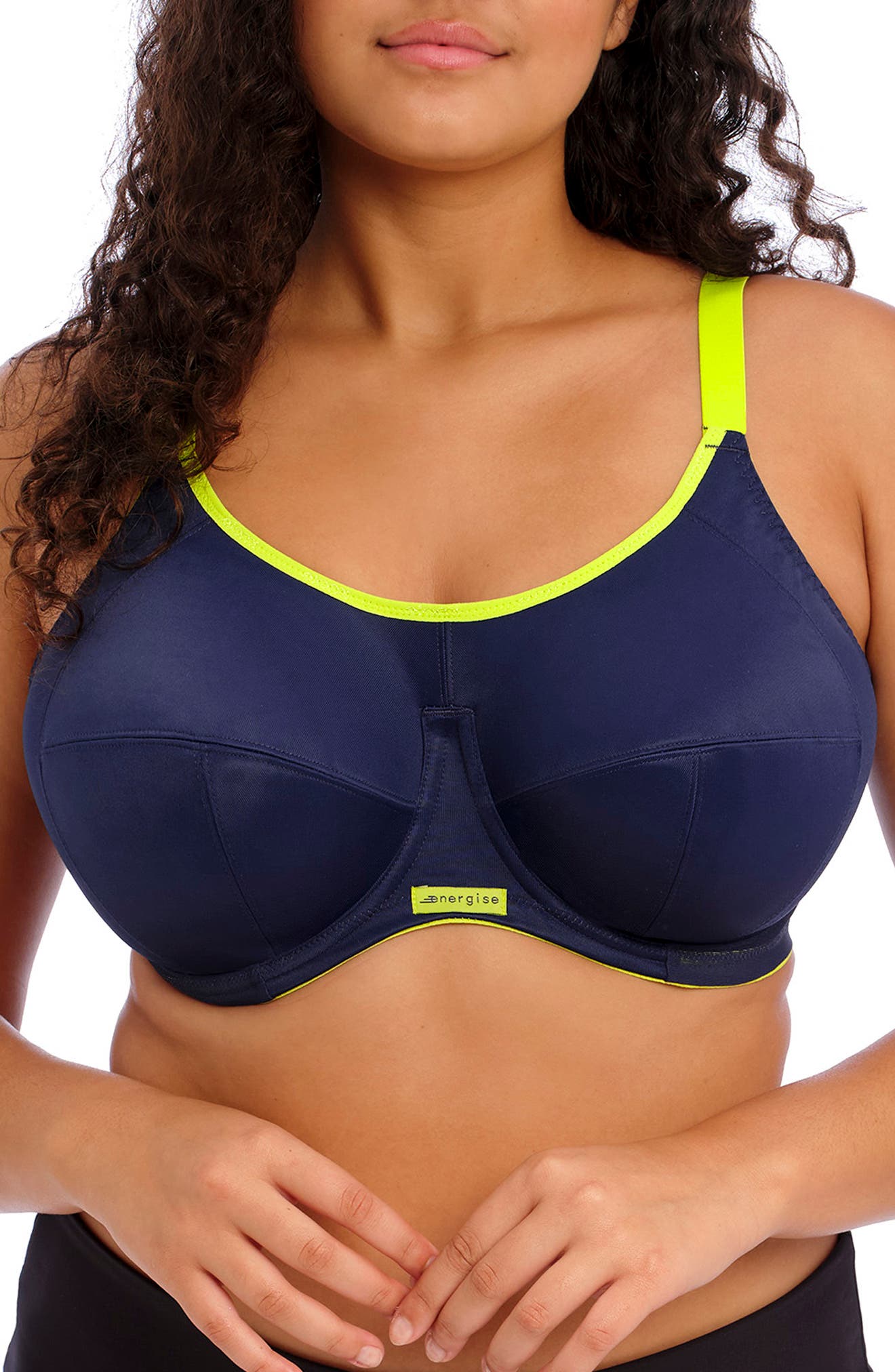 Elomi Energise Full Figure Sports Bra in Navy 
