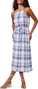 Bella Dahl Plaid Midi Dress