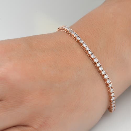 Bliss Diamond 5 Carat Tw Round Cut Lab Grown Diamond Tennis Bracelet 14k Gold Lab Grown In 14k Yellow Gold
