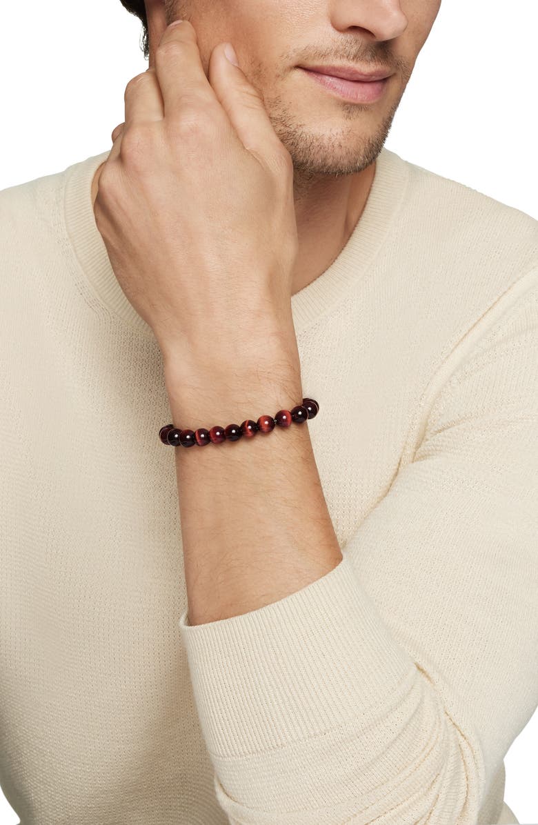 David Yurman Spiritual Beads Tigers Eye Bracelet, Alternate, color, Tiger Eye