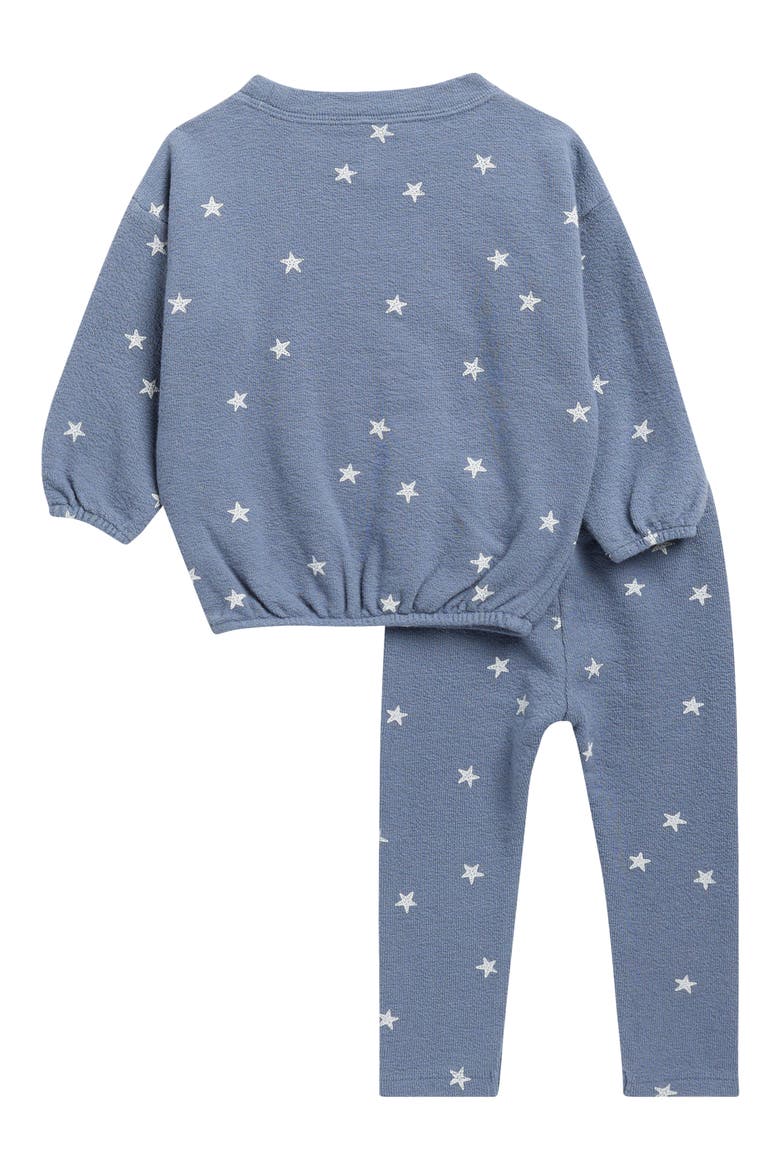 Star Print Two-Piece Sweat Set, Alternate, color, MARINE