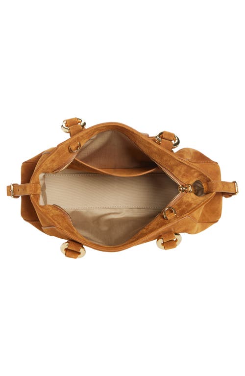 Alexander Mcqueen Mcqueen Small Farringdon Suede Satchel In Multi