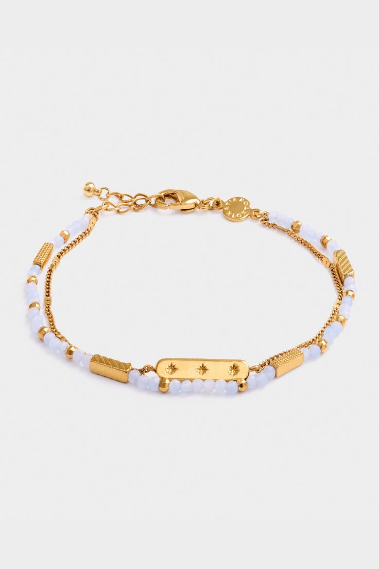 Birthstone Bracelet 'March' in Aqua Crystal, Alternate, color, March