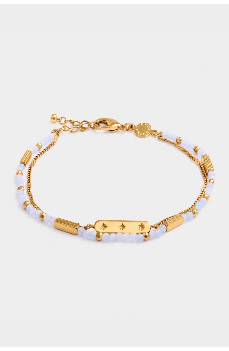 Katie Loxton Birthstone Bracelet 'March' in Aqua Crystal, Main, color, March