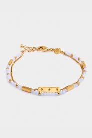 Katie Loxton Birthstone Bracelet 'March' in Aqua Crystal