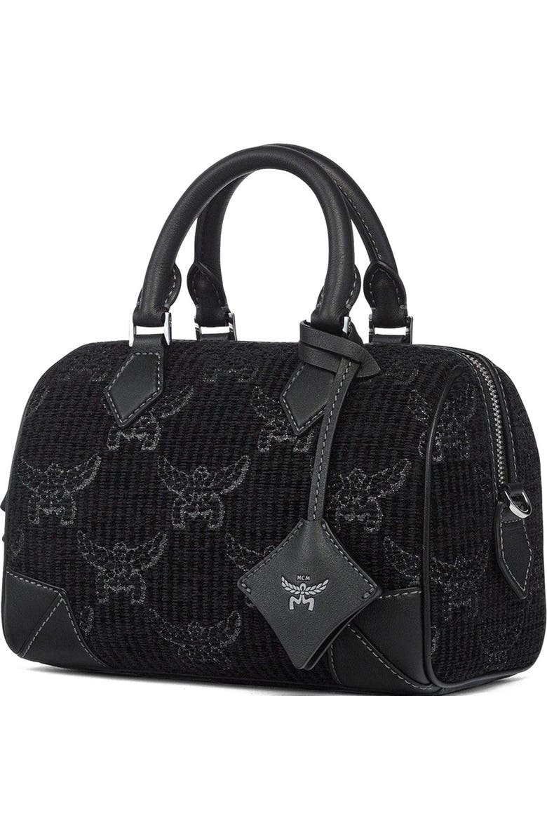 MCM Small Ella Boston Bag in Lauretos Lurex Jacquard, Alternate, color,