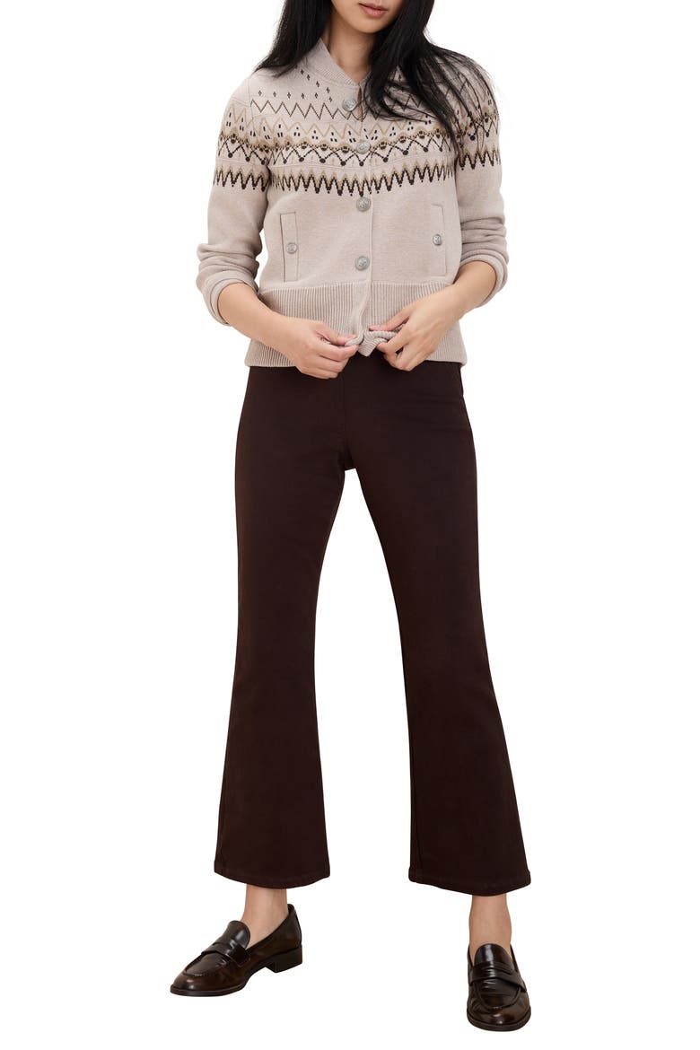 Fair Isle Knit Bomber Jacket, Alternate, color, NEUTRAL MULTI