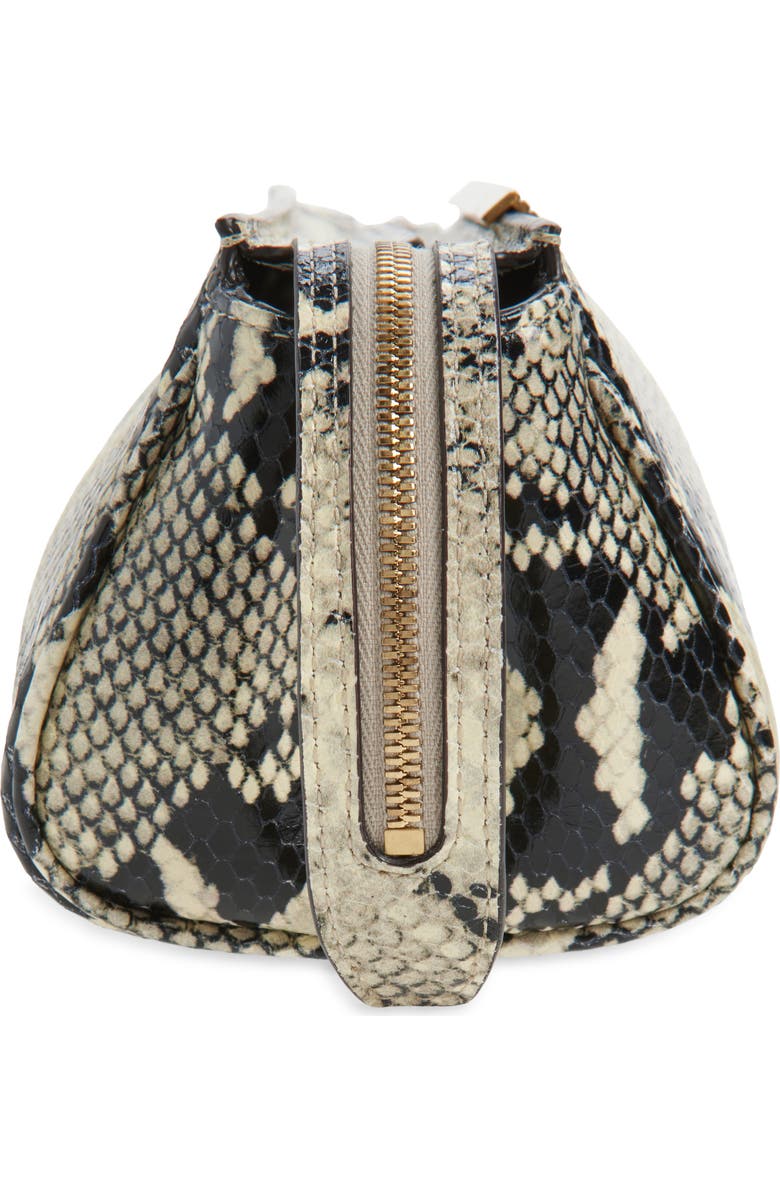 Khaite Donna Snakeskin Embossed Evening Clutch, Alternate, color, 121 Natural