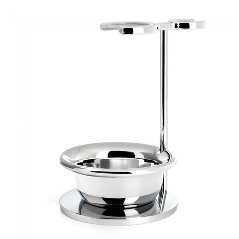 Vivo & Rytmo Chrome Shaving Set Stand w/Bowl