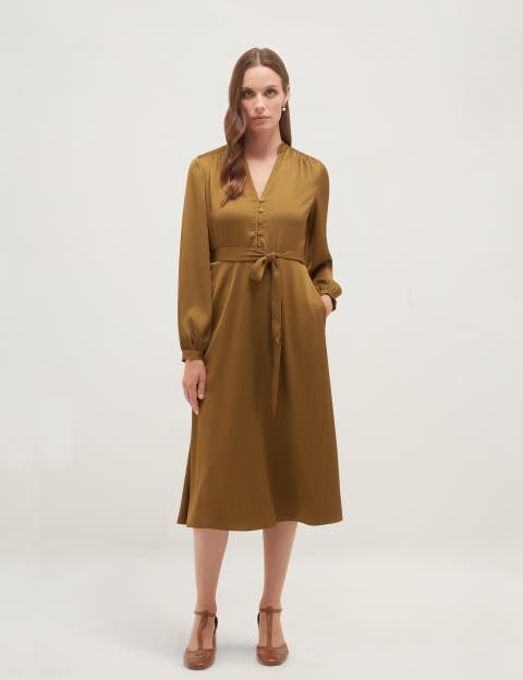 Katia Belted Midi Dress