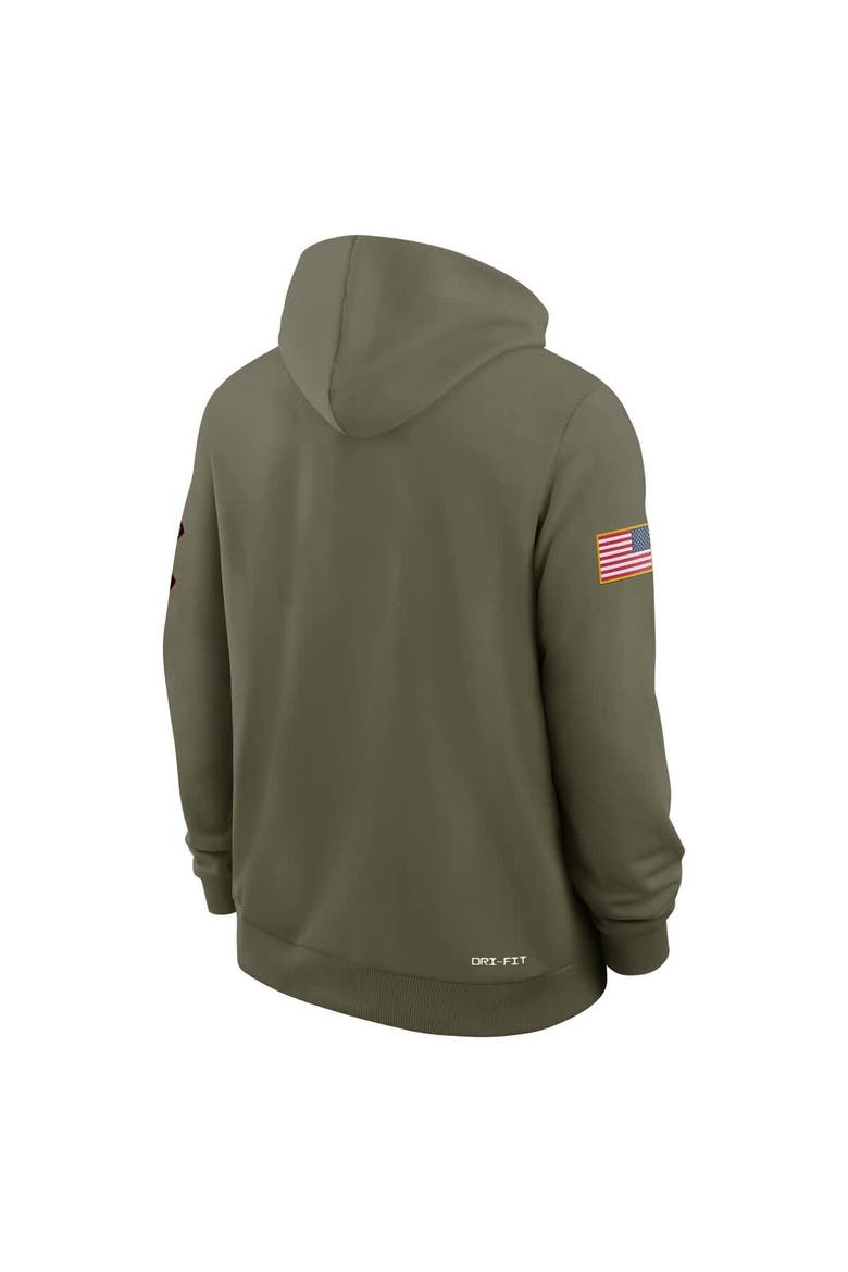 Men's Nike Olive Georgia Bulldogs 2025 Military Appreciation Dri-FIT Hoodie, Alternate, color, Olive
