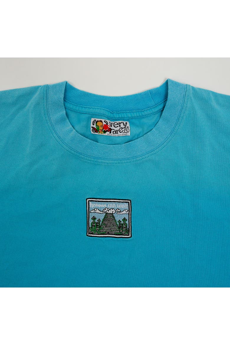 Heaven Can Wait Cotton Graphic T-Shirt, Alternate, color, BLUE