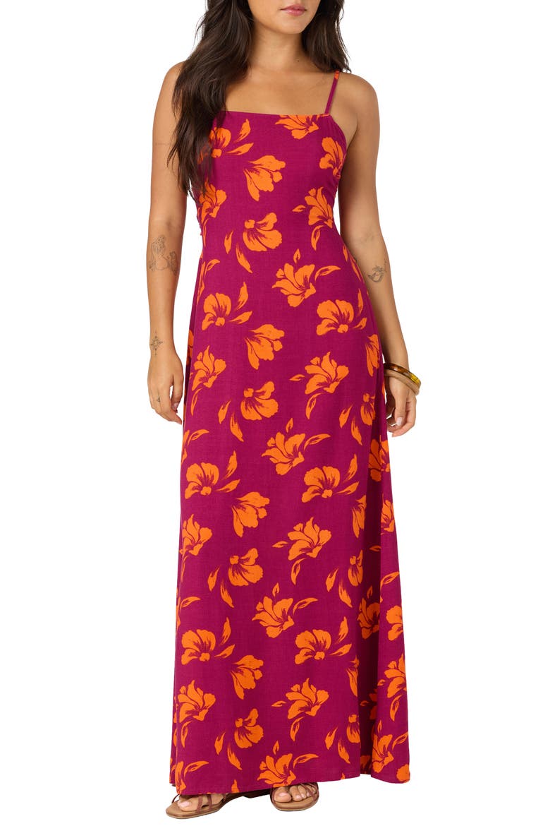 Joan Maxi Dress, Main, color, RASPBERRY