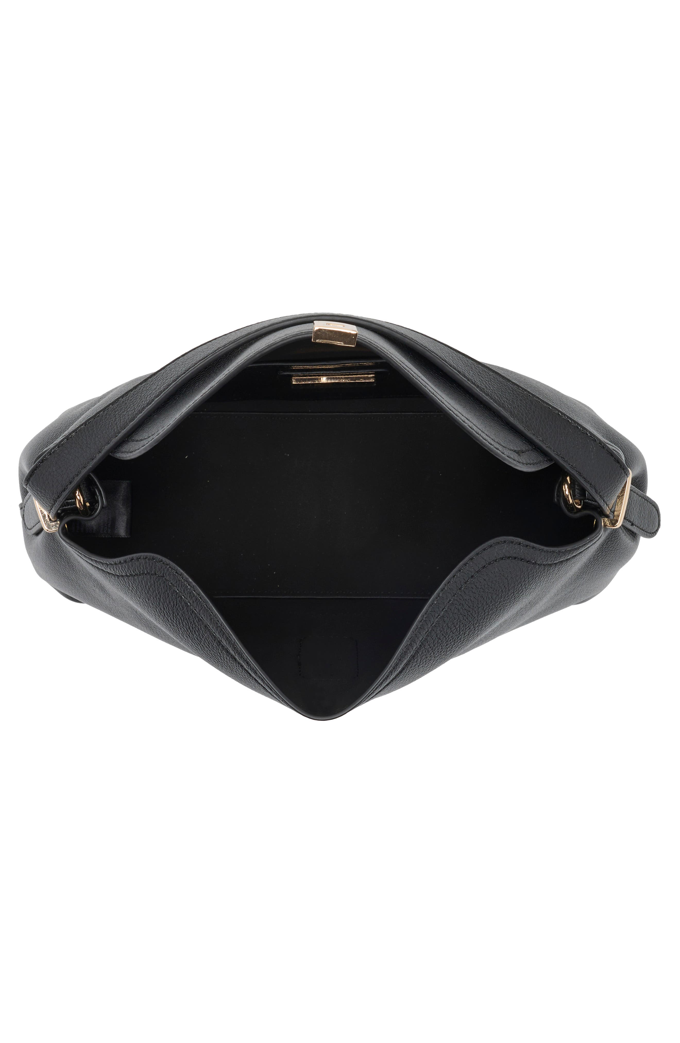 Faux Leather Crossbody Bag, Alternate, color, BLACK