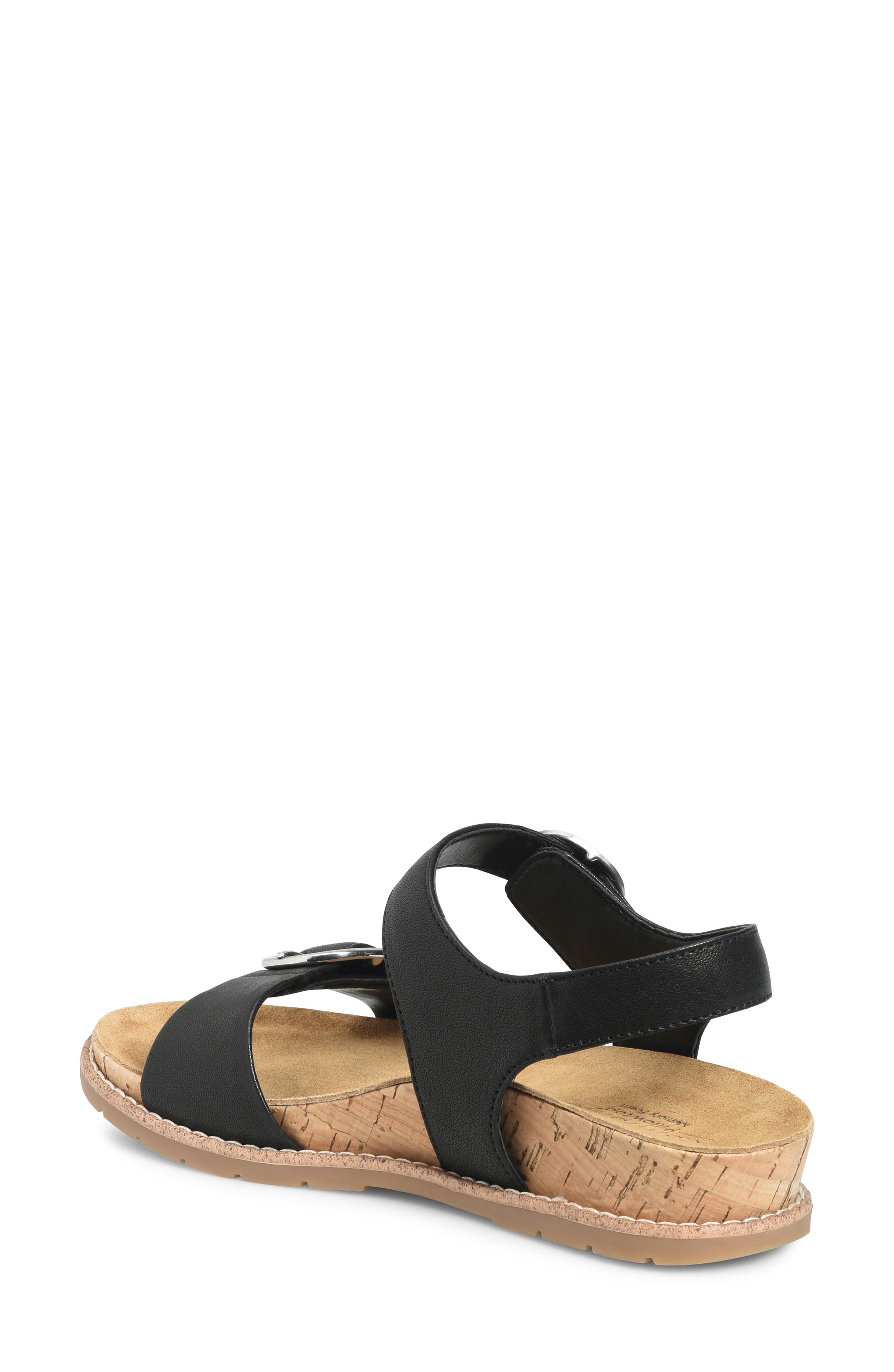 Comfortiva Gibson Slingback Platform Wedge Sandal, Alternate, color, Black