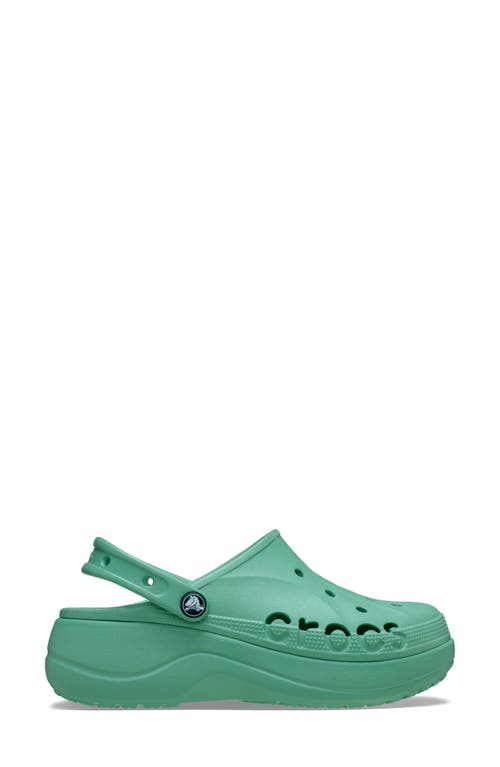 Crocs Baya Platform Clog In Green