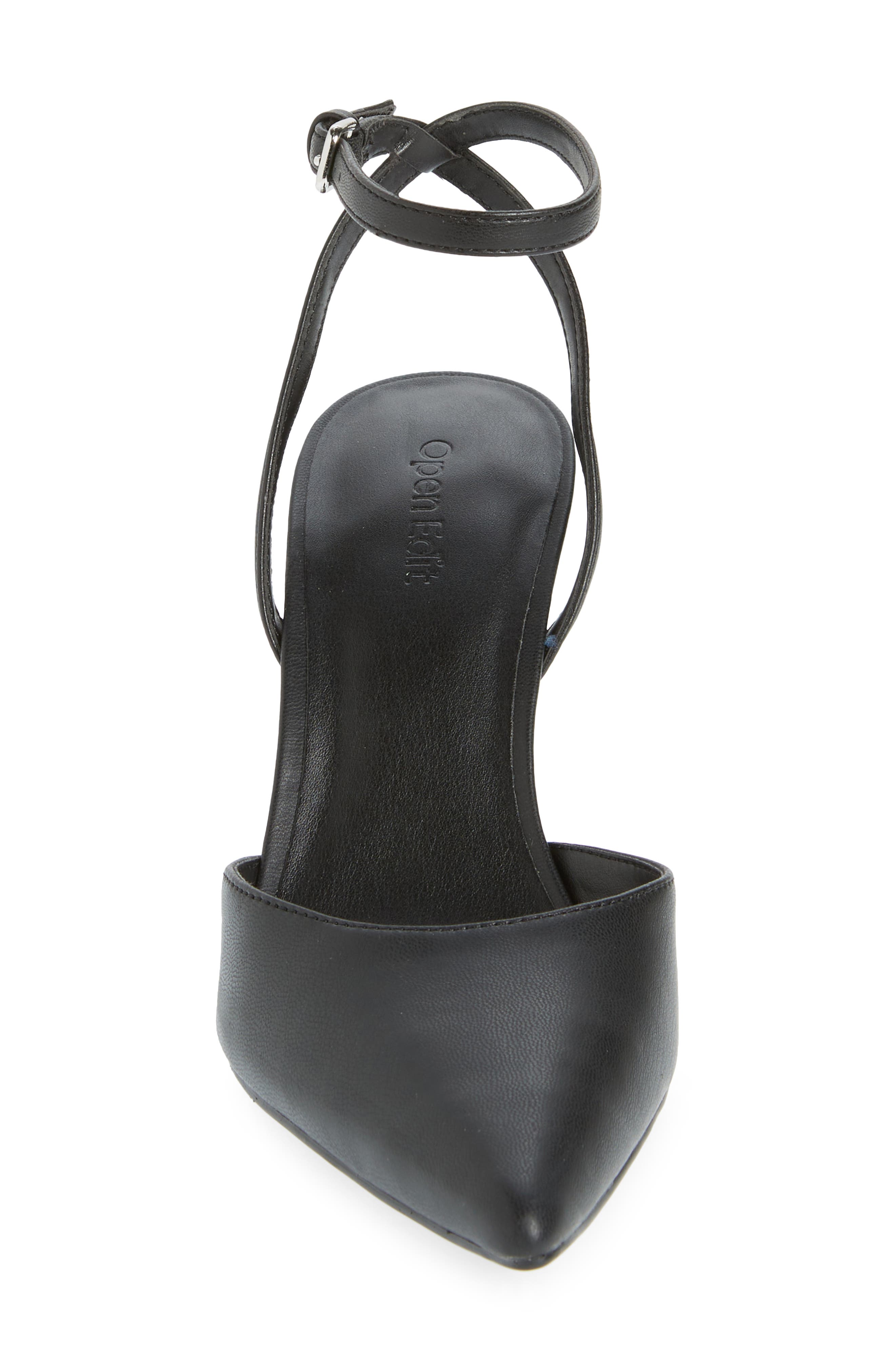 Open Edit Neesha Ankle Strap Pump, Alternate, color, Black