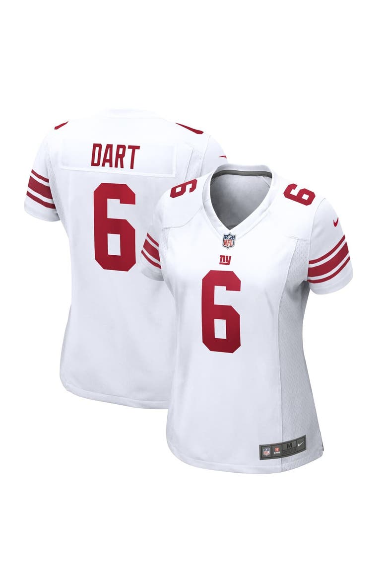 Women's Nike Jaxson Dart  White New York Giants Game Jersey, Main, color, White