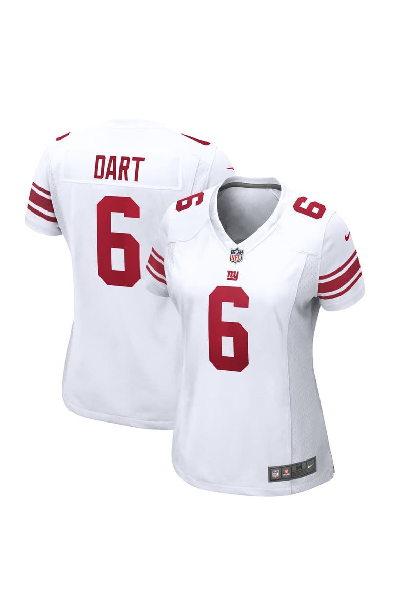 Nike Women's Nike Jaxson Dart  White New York Giants Game Jersey, Main, color, White